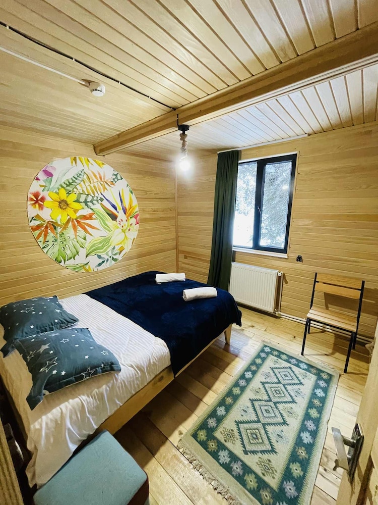 Wooden Huts in Mestia