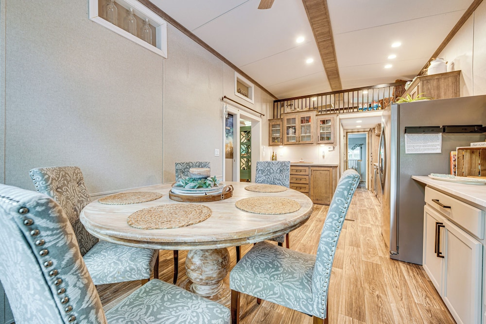 Walk to Lake Beaches: Cabin w/ Patio in Belmont!
