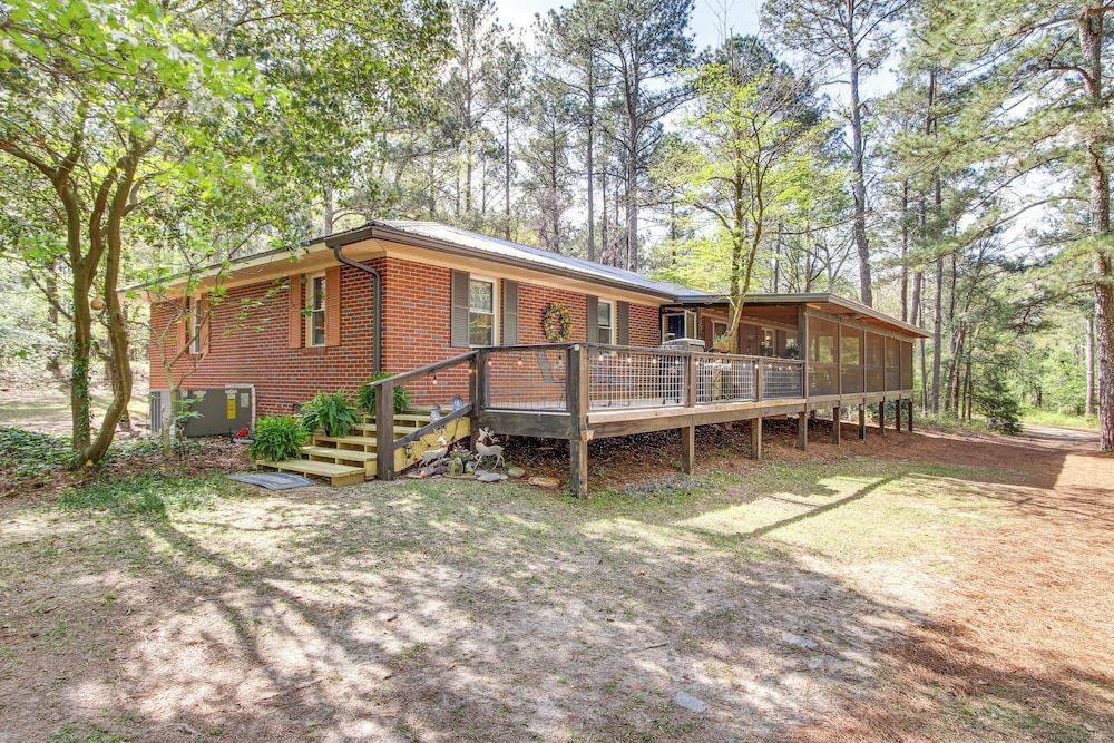 136 Private Acres: Lakefront Aiken County Home!