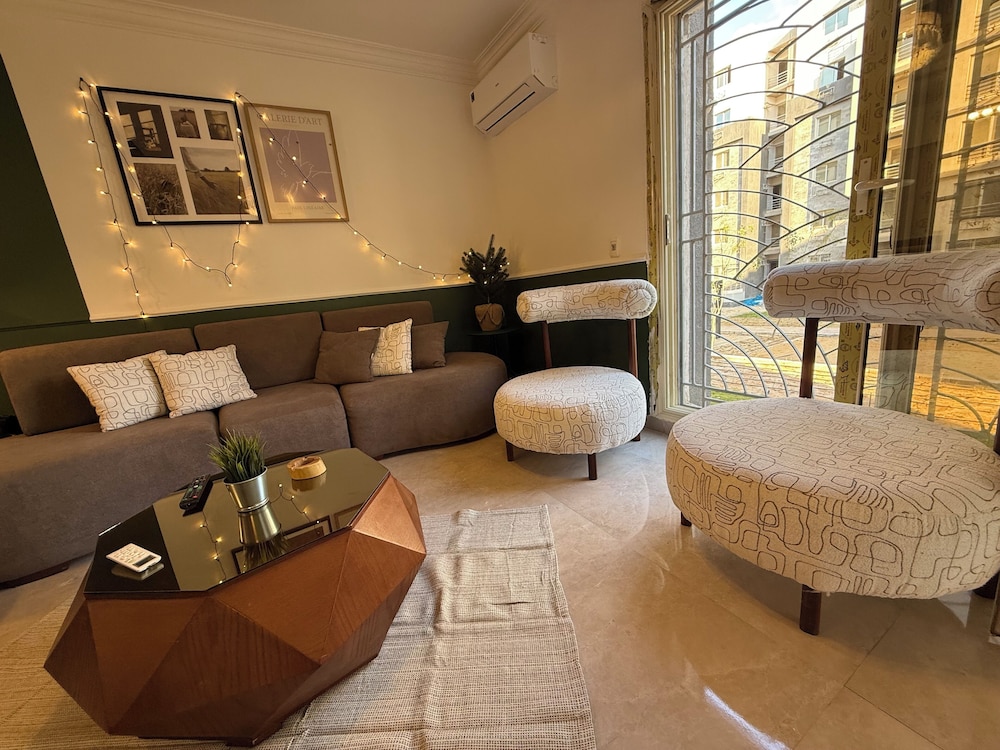 Unique 3-bedroom Apartment in First Al Sheikh Zayed, Cairo