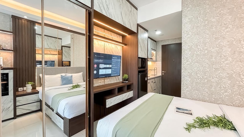 Earth Tone Studio Apartment At Transpark Bintaro