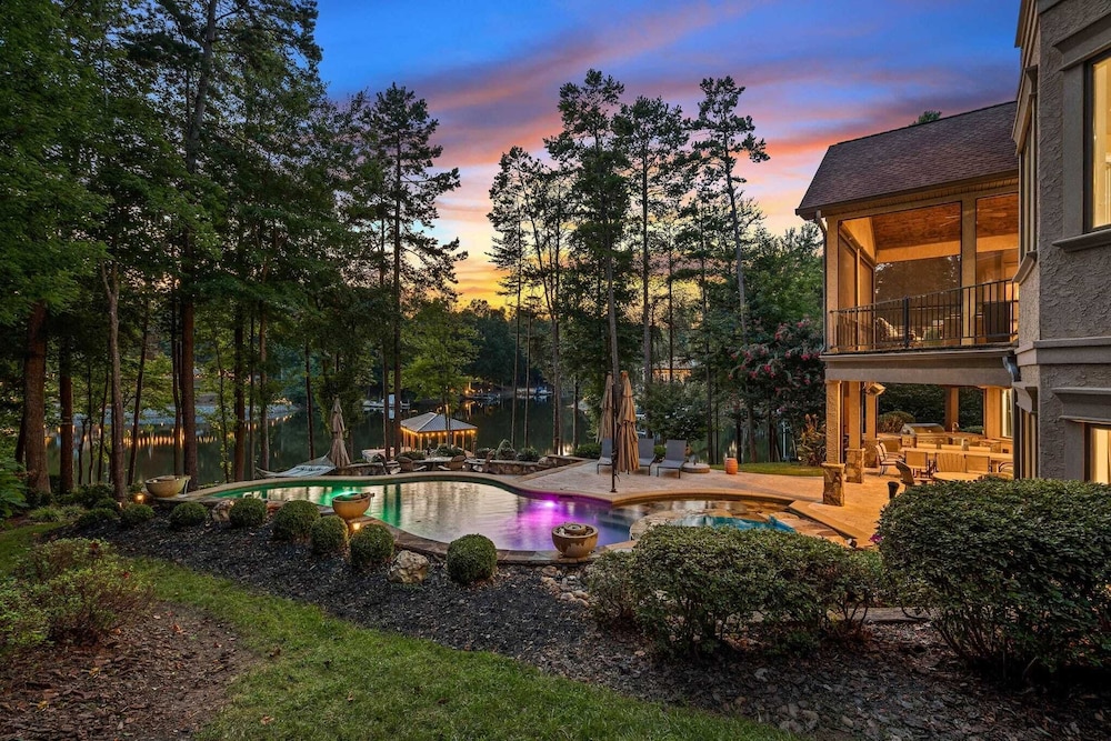 Livin' Large Lake Norman Estate w/ Pool, Dock, Game Room & Scenic Views
