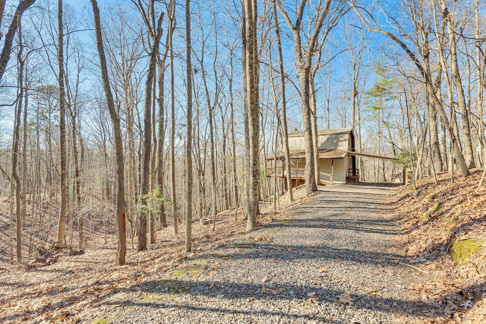 Hot Tub, Deck & Fire Pit: Secluded Cabin in Murphy