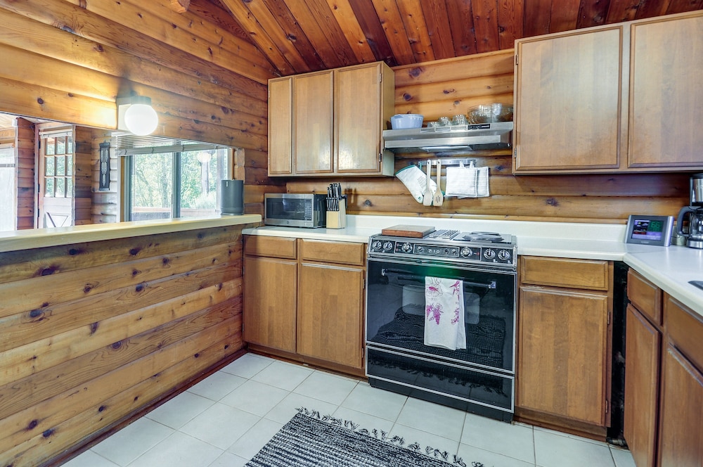 Riverfront Rhododendron Cabin Rental w/ Deck! view 5