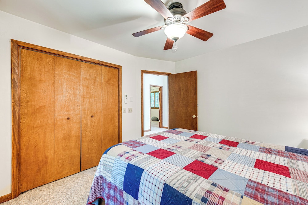 Creek Access & Deck: Family Pocono Pines Cottage view 2