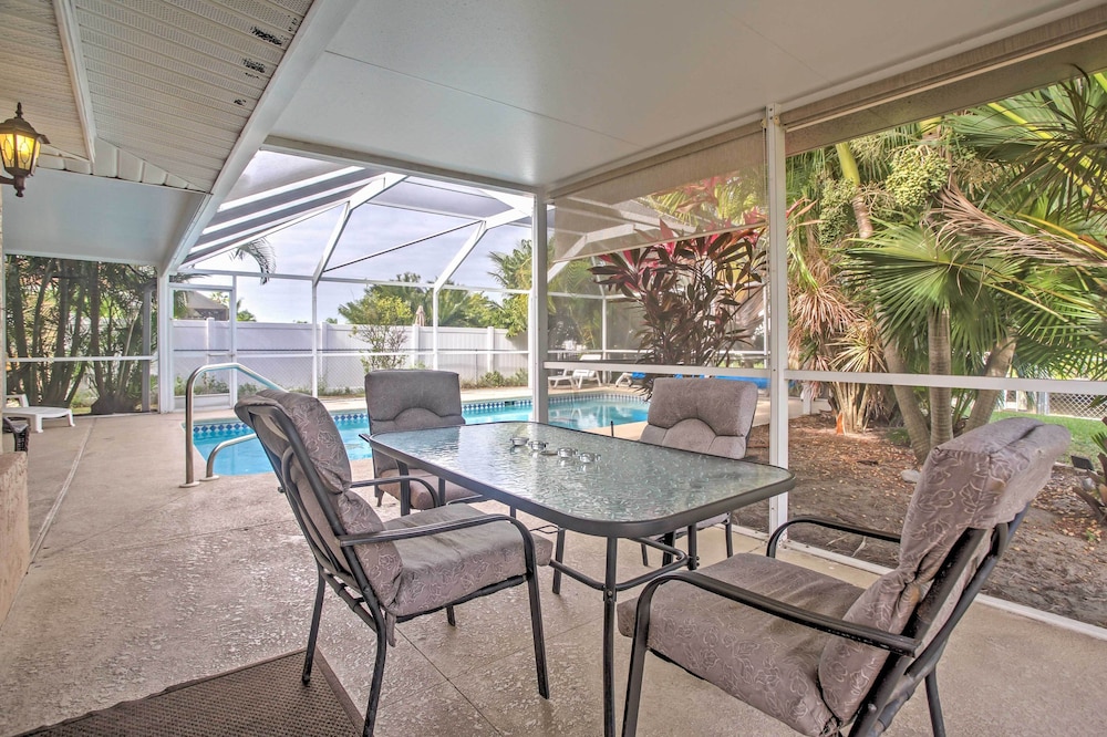 Tropical Cape Coral Home w/ Private Dock on Canal!