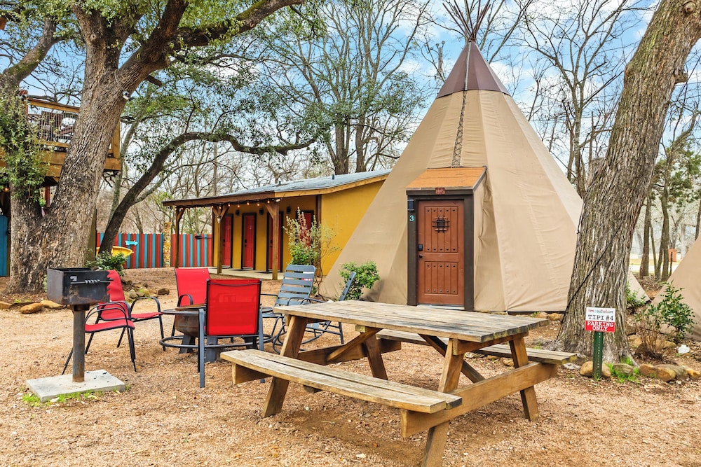 Tipis on the Guadalupe