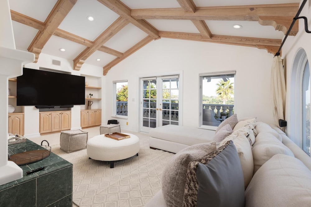 Stradella Spanish - Contemporary Mediterranean Estate w/ Resort-style Yard
