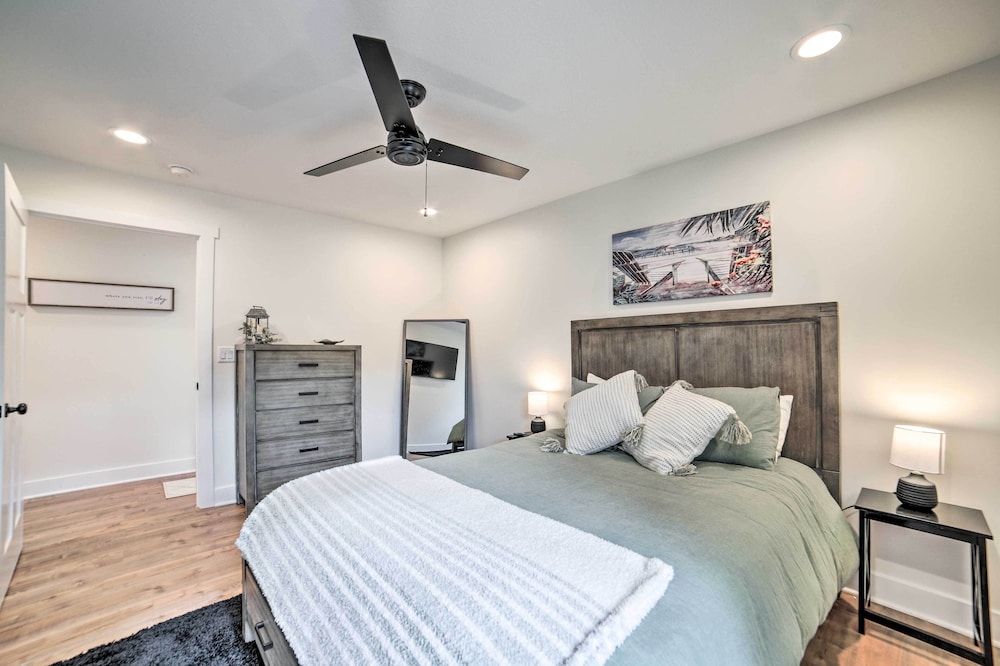 Newly Built Gilletts Lake Gem: Dock & Hot Tub view 2