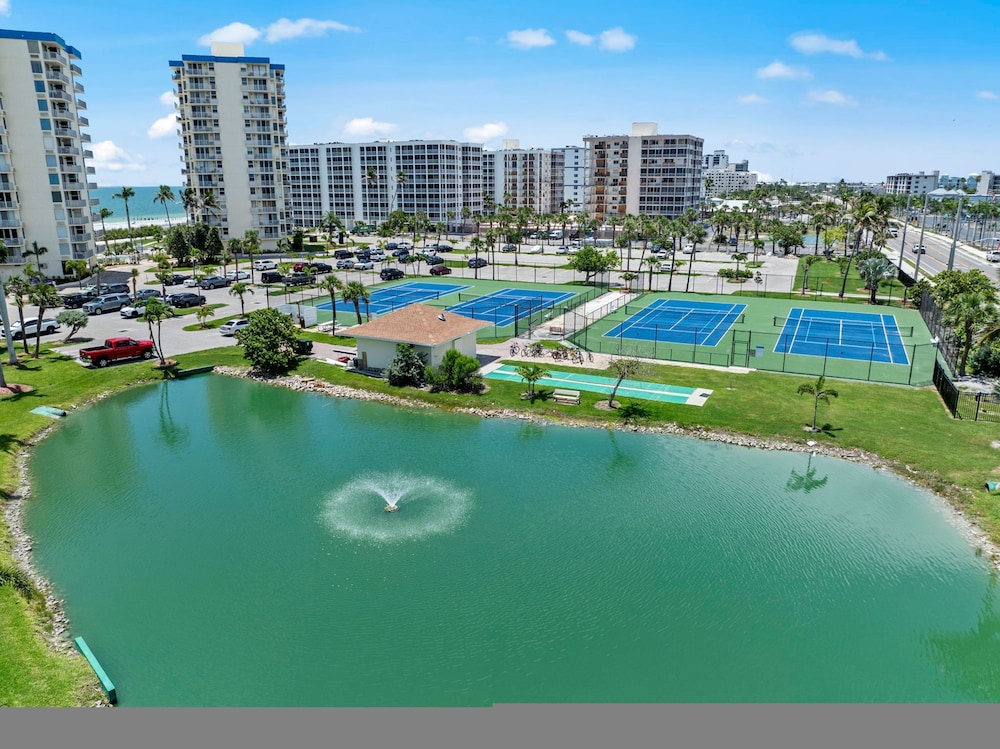 Estero Beach Tennis 1004c Direct Gulf Water Views