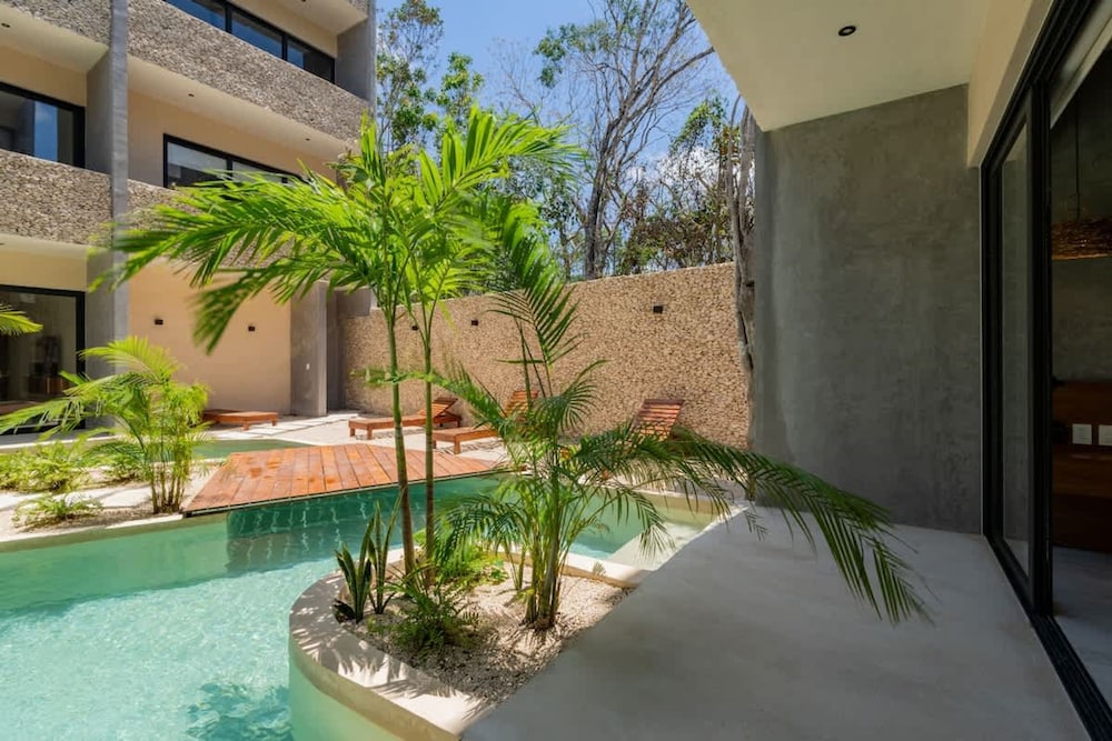 Stylish Tulum Studio Terrace Pool Relax