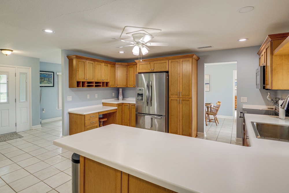 Canal-front Retreat w/ Boat Dock on Merritt Island