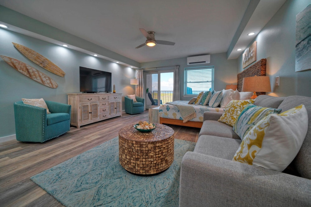 2 Beachfront Condos w Pool Sleeps 8 Beach Happy Summer Love by Avantstay