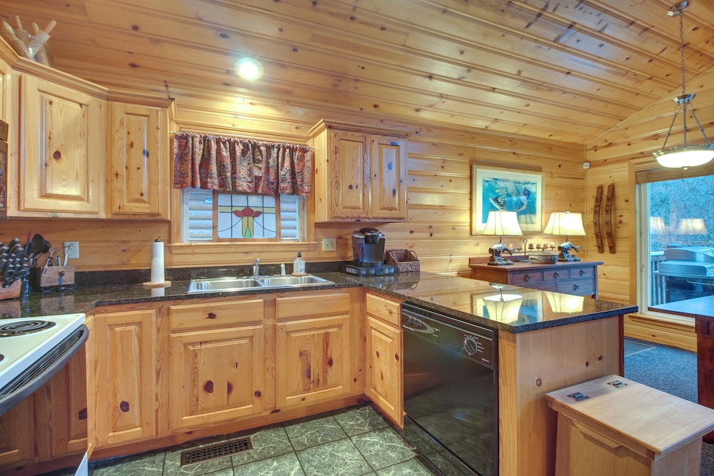 Boat Dock & Deck: Waterfront Cabin on Grand Lake