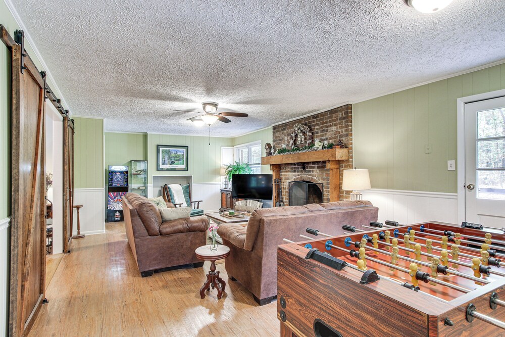 136 Private Acres: Lakefront Aiken County Home!