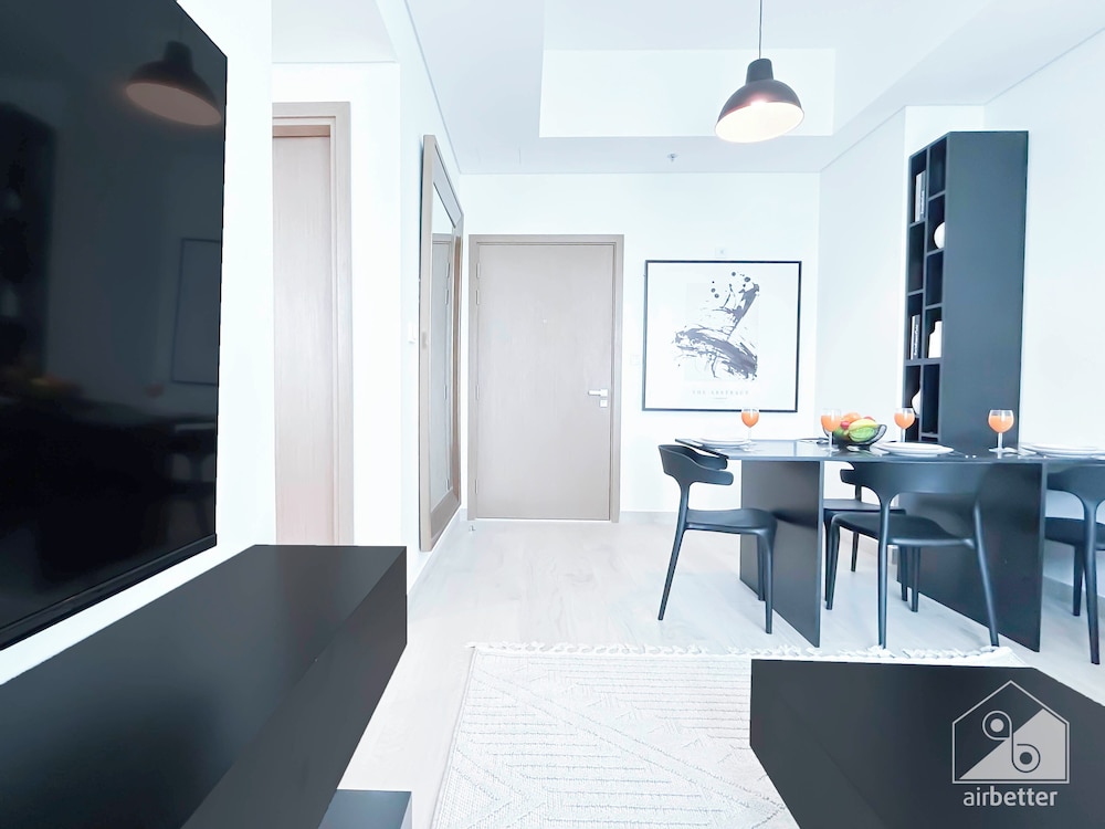 Cozy 1BR With Balcony & Views in Azizi Fawad