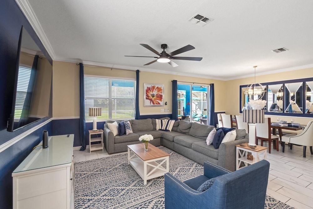 Championsgate Resort Vacation Pool & Spa Home With Resort Clubhouse Amenity Access 8 Bedroom Home