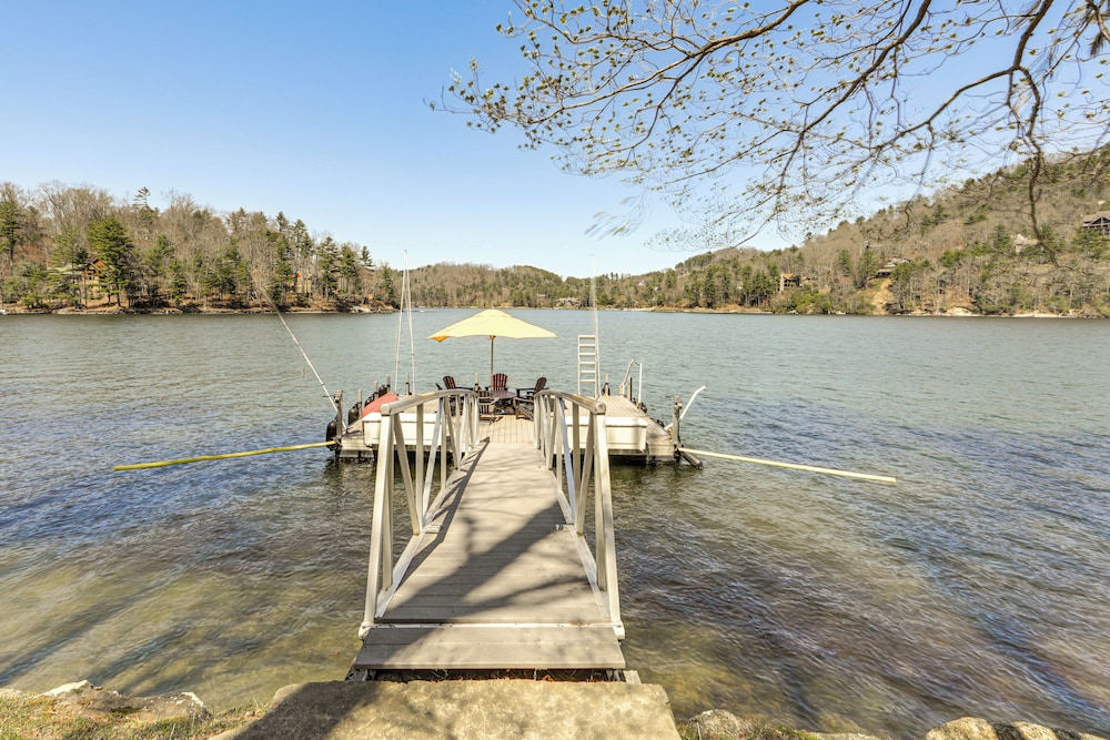 Mtn-view Home on Lake Glenville w/ Dock
