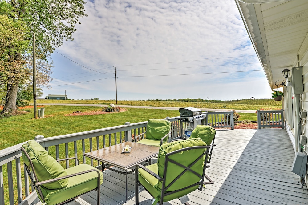 Dobson Farmhouse w/ Wraparound Porch & Fire Pit!