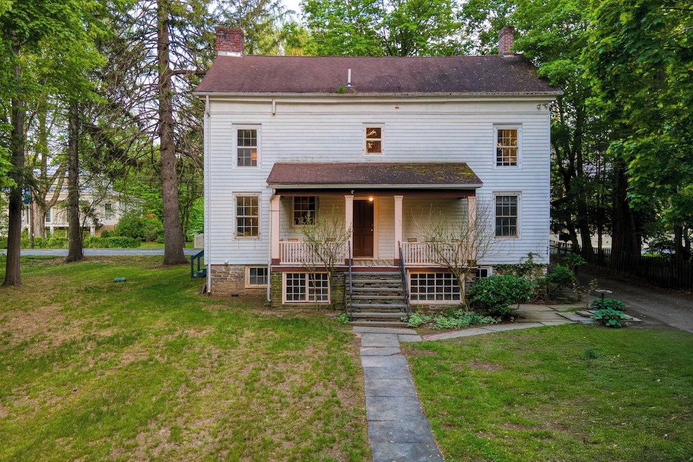 Relax in Style at Historic Modern on Main With Modern Amenities & Wooded Views