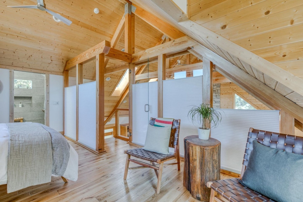 Boutique Cabin Design Luxury Hot Tub Path to Beach