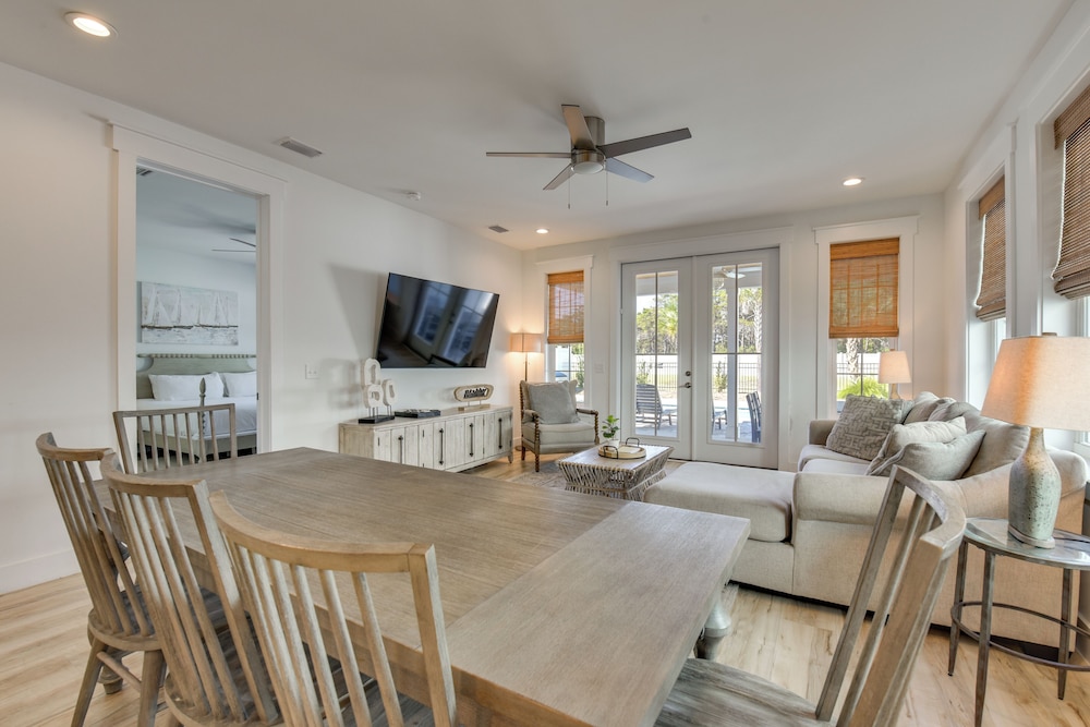 Walk to Pier: Modern PCB Getaway w/ Private Pool!
