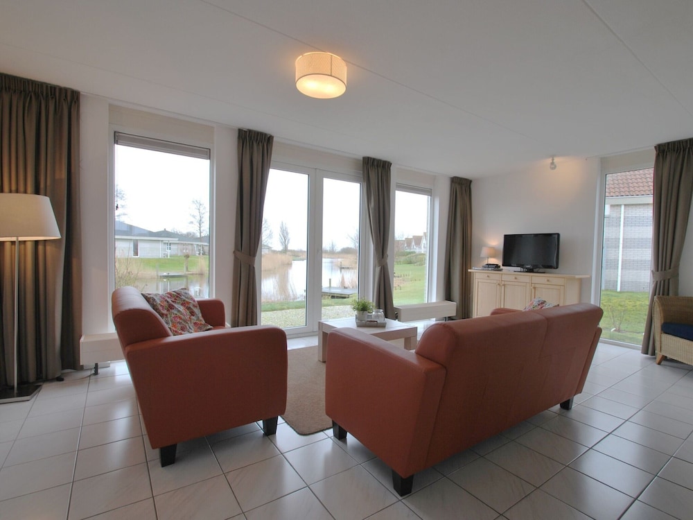Nice Holiday Home on the Water in Friesland