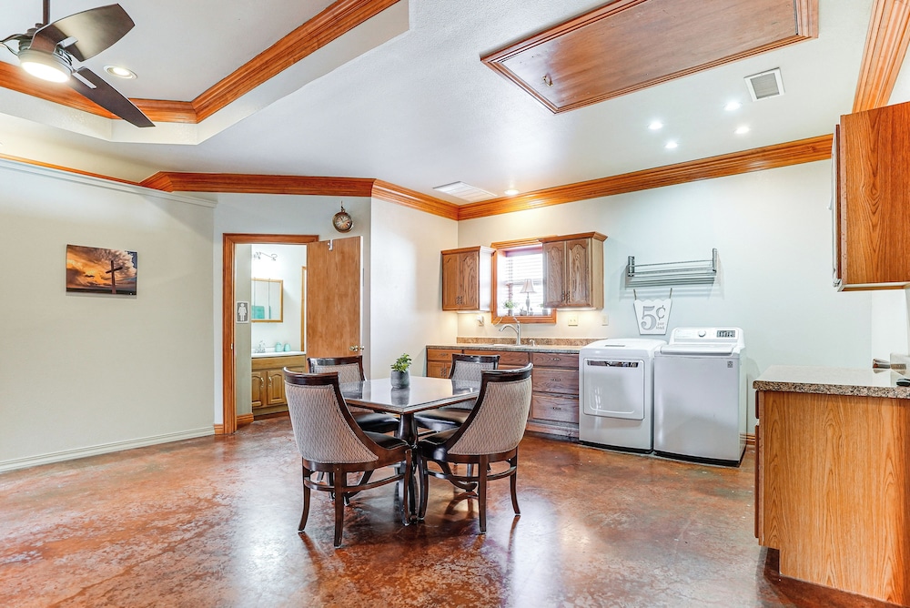 Fenced Yard: Modern Barndominium in Amarillo!