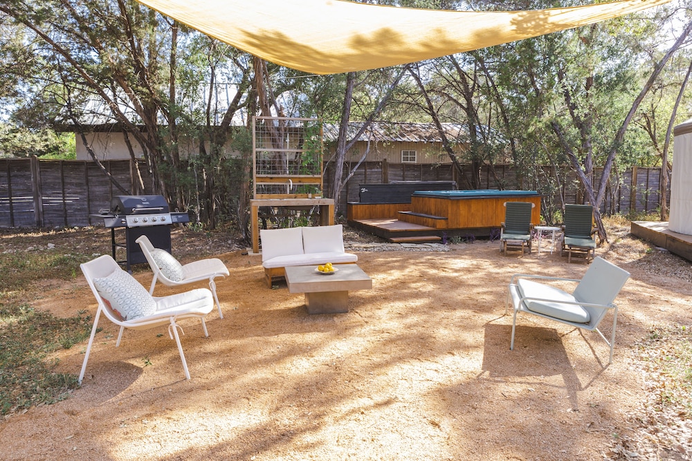 The Macaw Yurt at Camposanto ATX Glamping on Lake Travis