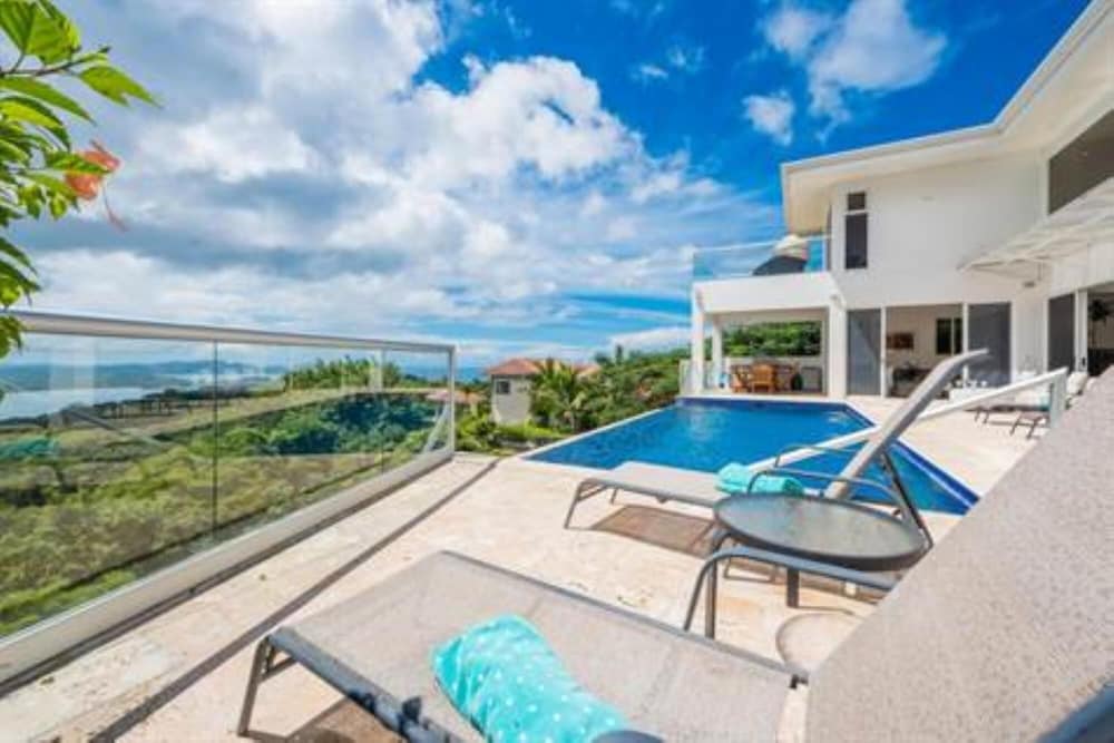 Breathtaking Oceanview Retreat With Infinity Pool in Playa Potrero Villa Blanca