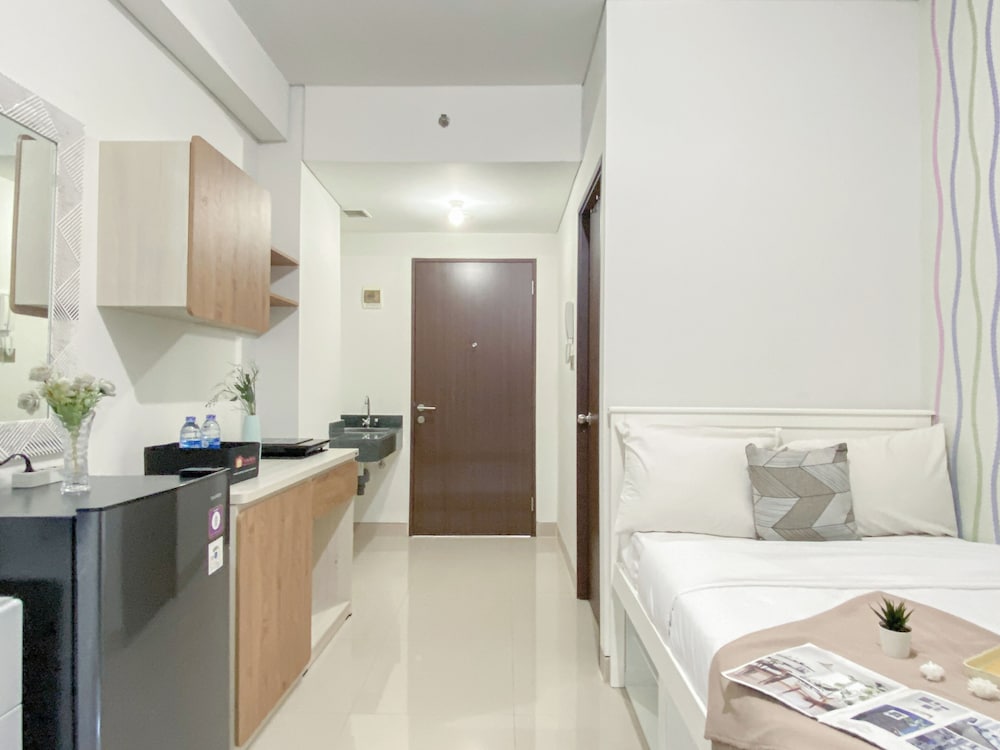 Modern Neutral Studio Room Transpark Cibubur Apartment