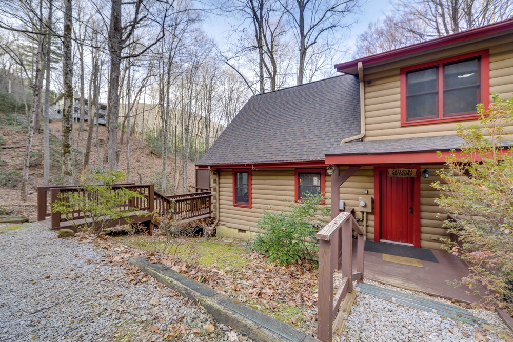 Creek On-site! Cabin 7 Mi to Cataloochee Ski Area