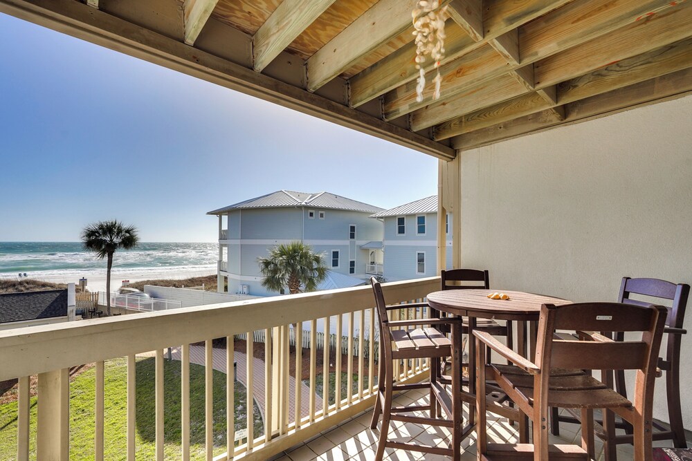Steps to Sand: PCB Condo w/ Gulf-view Balconies!