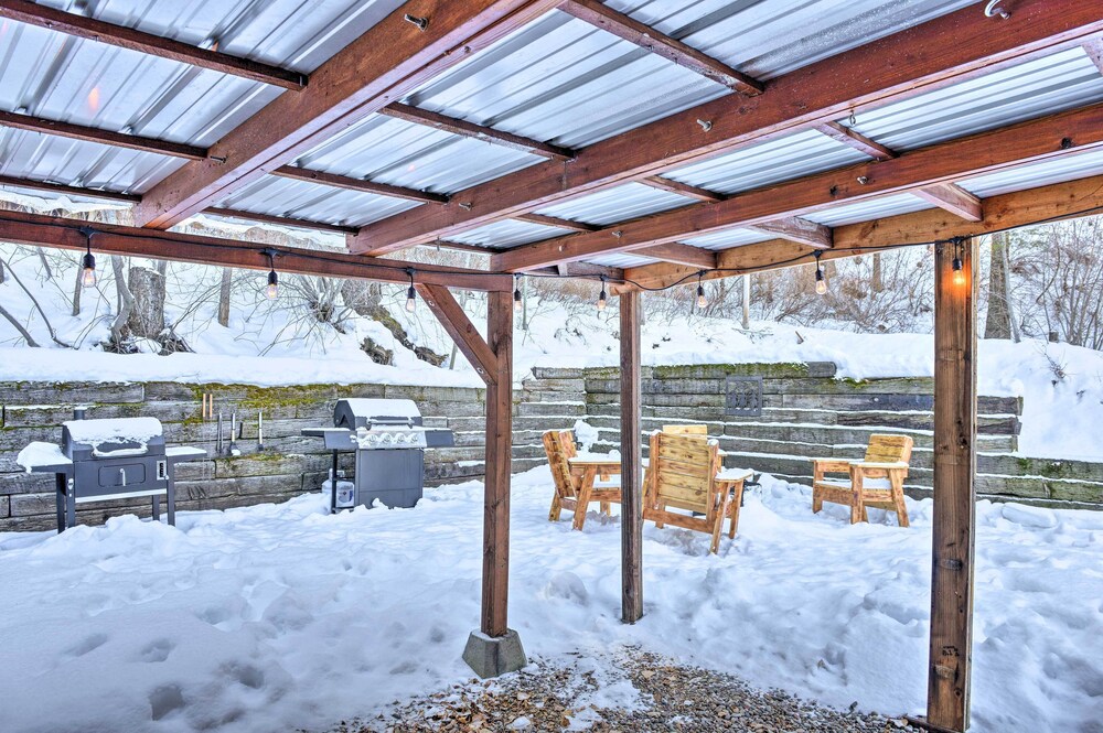 Alpine Adventures: Cozy Log Cabin w/ Deck & Views! view 5