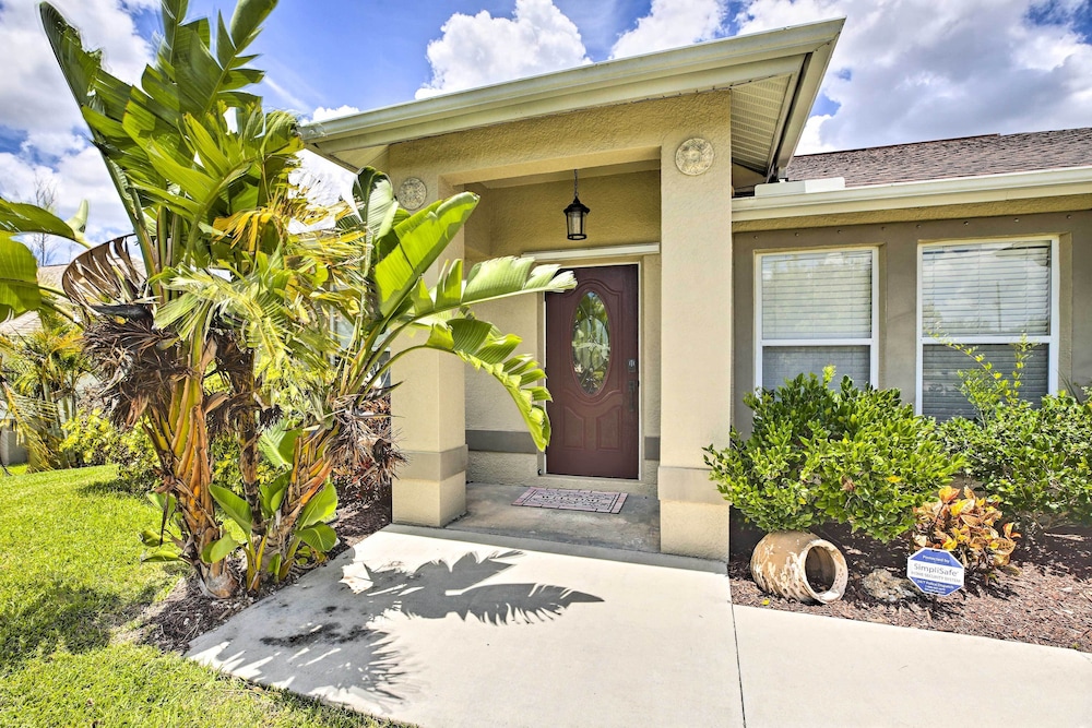 Dock & Canal Access: Cape Coral Family Home view 2