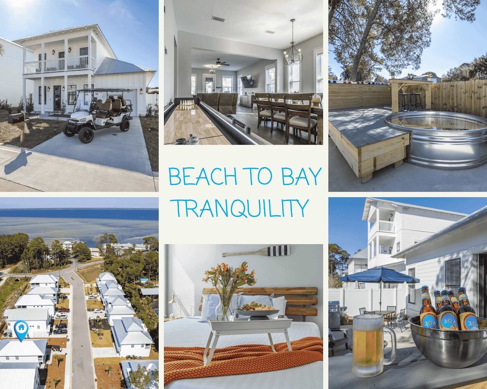 Beach to Bay 3BR Retreat - Cowboy Pool & Golf Cart