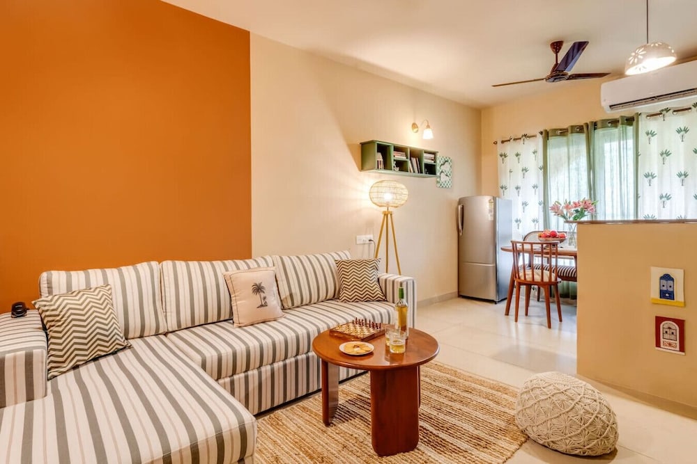 1BR in North Goa Pool Gym Clubhouse Access