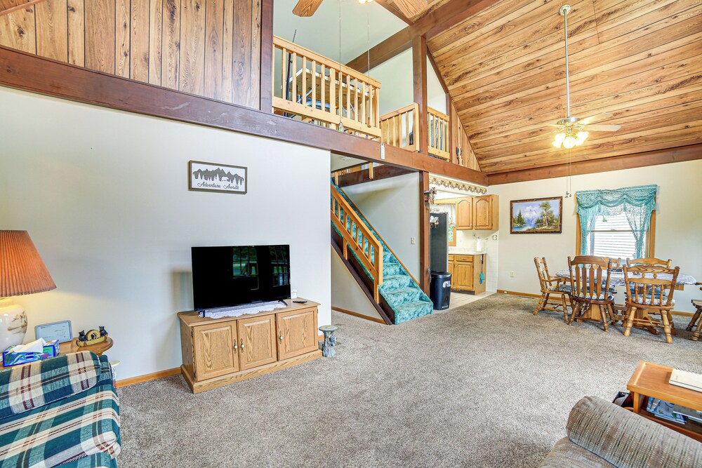 Germfask Home w/ Fire Pit, Grill & Yard Games! view 2