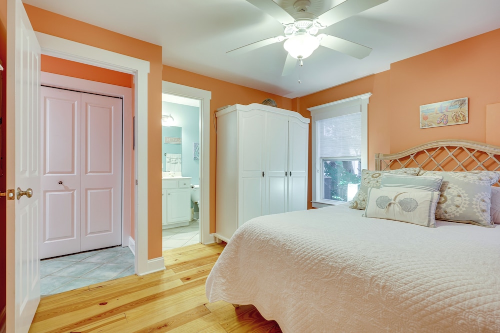 Steps to Ocean: Luxe Kure Beach Home w/ Game Room