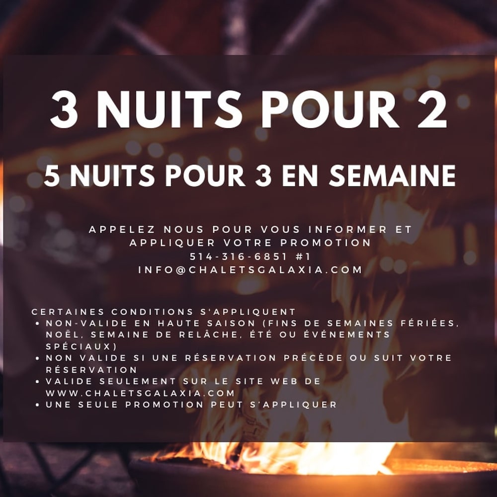 Chalet Bonheur -spa in Nominingue