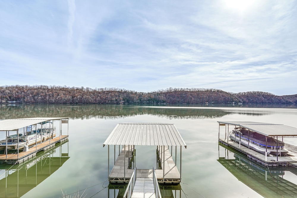 Private Dock & Decks: Lakefront Retreat in Stover!