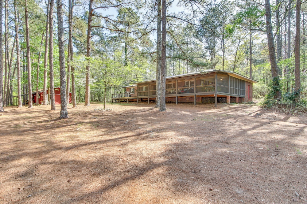 136 Private Acres: Lakefront Aiken County Home!