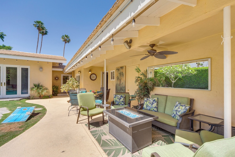Patio, Pool & Mountain Views: Palm Springs Home! view 3