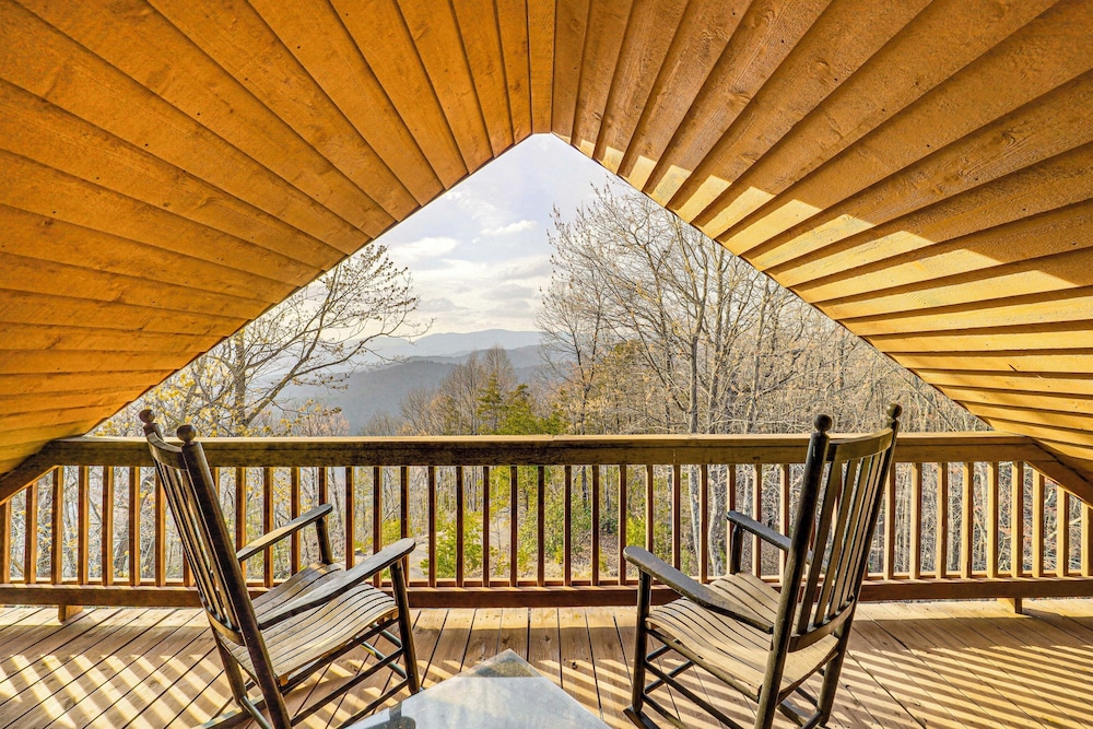 Deck & Views: Blue Ridge Mountain Cabin