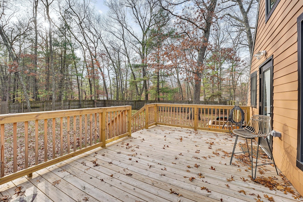 Walk to Fox Lake: Pet-friendly A-frame w/ Fire Pit