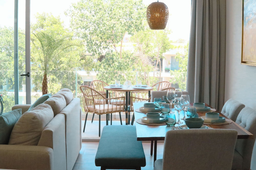Stylish Playacar Condos w Balcony & Pool