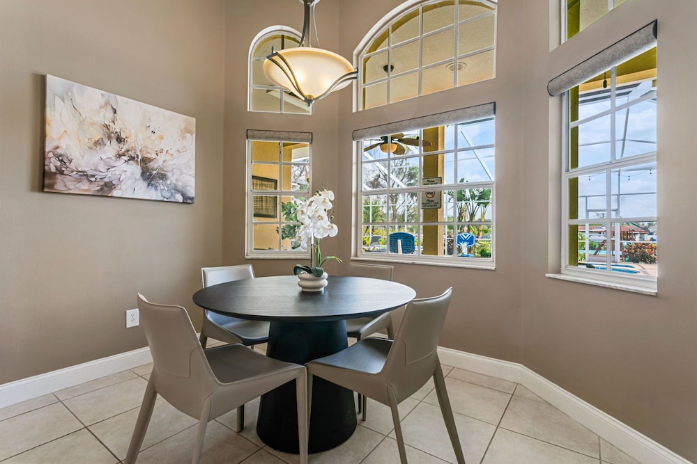 Waterfront Pool Pickleball Court Game Room