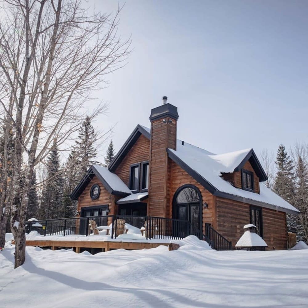Chalet Bonheur -spa in Nominingue