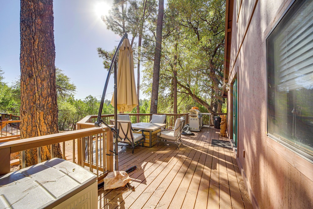 Payson Vacations - Pet-friendly Pine Cabin w/ Hot Tub  Game Room! - Property Image 3