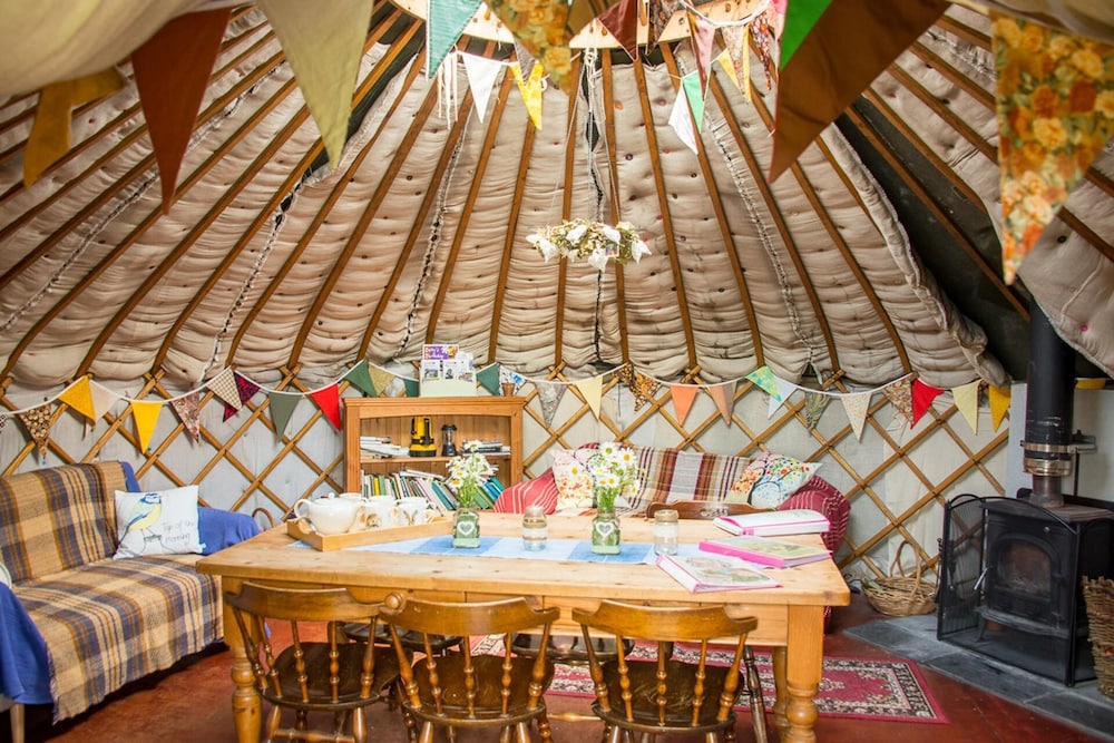 Mongolian Yurts Fordhall Organic Farm view 5